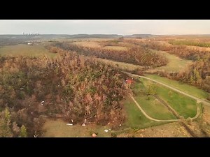 Drone video of Wisconsin storm damage (no sound)