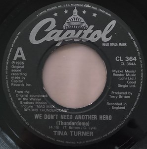 Tina Turner - We Don't Need Another Hero (Thunderdome)