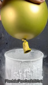 Balloon 🎈vs Liquid nitrogen 🌧️ #science #satisfying #experiment #asmr #liquidnitrogen | Florida Foundry