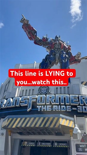35 Minute Wait… or This Cheat Code? (Transformers Ride)