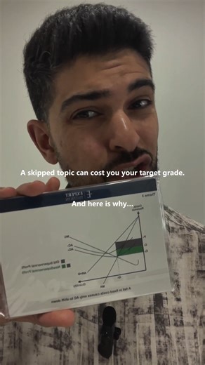 EXPERT TUITION | Educational Services on Instagram: "A skipped topic can cost you your target grade. And here is why... 📚 You avoided market failure all year, thinking it wouldn't come up. Then it's 15 marks of your Paper 1 💀 The reality: ❌ You can't predict which topics appear ❌ One missing topic = 15-25 marks lost instantly ❌ Weak areas compound - skip monopoly, struggle with government intervention ❌ Your predicted grade assumed you knew everything, not 80% You walk into the exam confident,