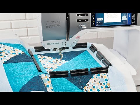 Quilting in the hoop with the BERNINA Medium Clamp Hoop