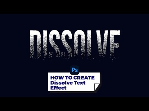 Adobe Photoshop Tutorial | How to Create Dissolve Text Effect (Tips Tricks Tools Beginners 101)
