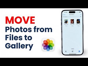How to Move Photos From Files to Photos Gallery on iPhone