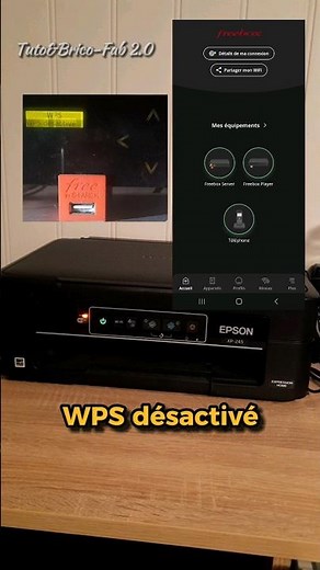 Connect Wi-Fi to EPSON printer with Freebox Revolution