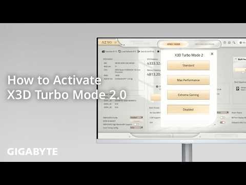 How to Activate X3D Turbo Mode 2.0 | GIGABYTE Support