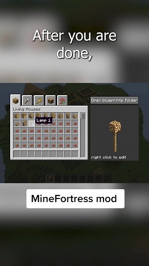 creating blueprints in #minefortress #minecraft #mod mod link in my bio