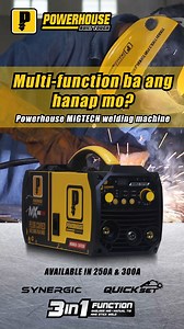 Multi-function welding machine ba ang hanap mo? We've got just the thing! Our Powerhouse Migtech Welding Machine is your go-to tool. With its gasless MIG, MMA, and TIG welding capabilities, it's perfect for any job, big or small. Shop exclusively here: https://bit.ly/powerhousemigtech #SaPowerhouseKayeah 💪🏻 #PowerHouseTools #weldingmachine | PowerHouse Tools