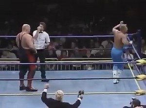 On December 28, 1992 the 10th annual WCW Starrcade took place from The Omni in Atlanta, Georgia. Dubbed the “BattleBowl/The Lethal Lottery II”, the show's focus was the 2nd-ever Lethal Lottery/Battle Bowl tournament, where randomly paired tag teams competed for a spot in the Battle Bowl battle royal at the end of the night. It was the last WCW Pay-Per-View for announcer Jim Ross, who left for the WWF. Take a look back as Sting and Big Van Vader (with Harley Race) battle in the finals of the "Kin