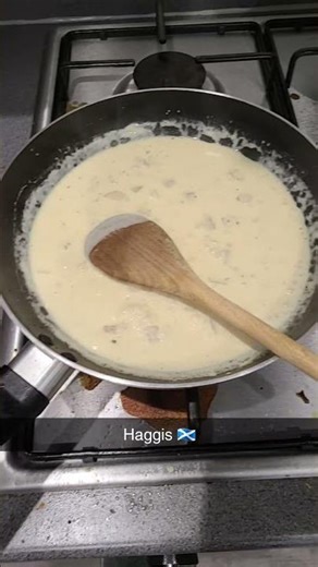 Haggis with a Whisky cream sauce