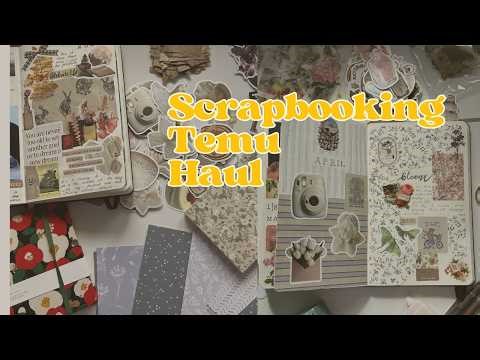 Temu Scrapbooking Haul: Stickers, Papers & My NEW Favorite Watercolor Sketchbook