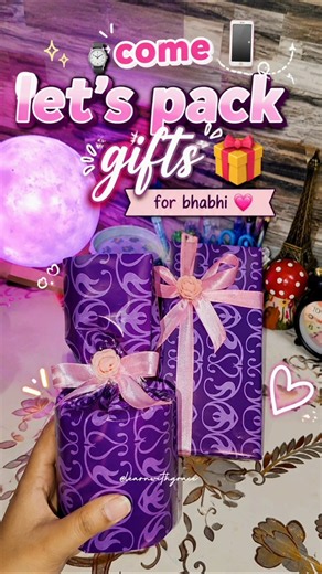 Gift's for Bhabhi💜✨ #shortsfeed #learnwithgrace #viraldiy #fyp #ytshorts #explore #trending #love