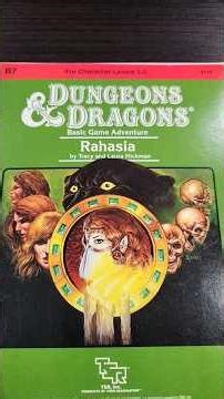 B7 Rahasia a Dungeons & Dragons adventure module #dnd #tsr #d&d #becmi #osr #rpg #rpggames