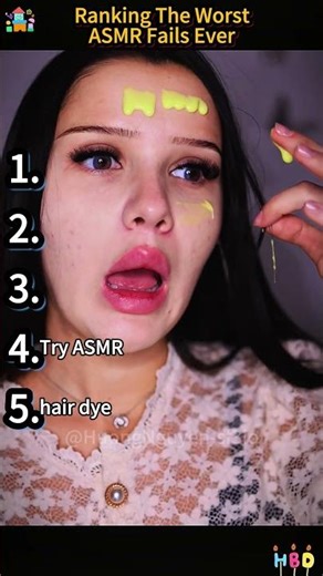 Ranking The Worst ASMR Fails Ever 💀 #ranking #shorts #asmr #fail #funny #viral