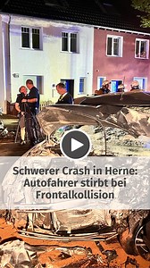 79K views · 154 reactions | Ein 33-jähriger Autofahrer ist nach einer Frontalkollision in Herne gestorben. Er habe am Donnerstagabend mit deutlich überhöhter Geschwindigkeit versucht, einen anderen Wagen zu überholen, so die Polizei. Dabei sei er mit einem ihm entgegenkommenden Autofahrer zusammengestoßen.   Mehr auch über den Link in den Kommentaren. | WAZ | Facebook