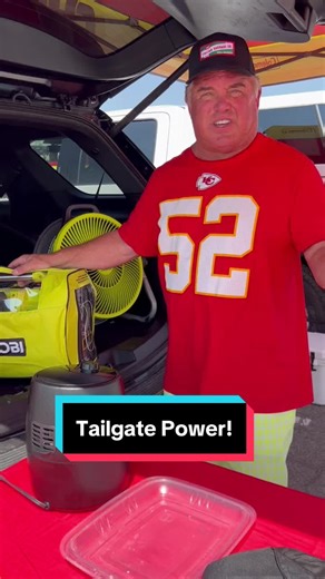 Tailgate Power! #fypシ #power #quiet #easy #ryobi #tailgateszn #football #battery #fan #tailgatingwithrod #corndog #ap #ryobicreator #fun #airfry #charger #tailgateunpluggedwithryobi #lightweight #portable @RYOBI Tools USA
