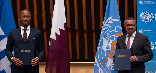 Football champion Didier Drogba appointed WHO Ambassador for Sports and Health