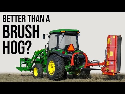 BETTER THAN A BRUSH HOG? HYDRAULIC HAMMER BLADE FLAIL MOWER! 🌻