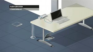Have a look at our floor boxes, and other accessories for a flexible and evolutive workspace ! | Legrand