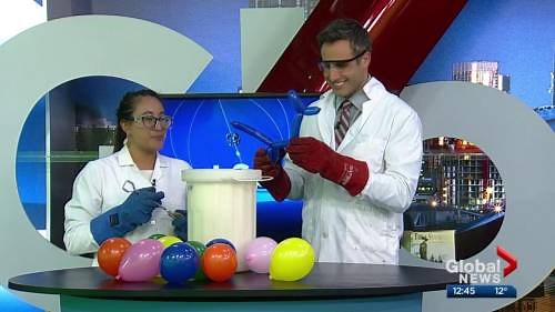 Get Sparked: Dropping a balloon animal into liquid nitrogen