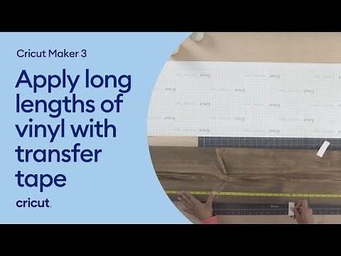 Applying long lengths of vinyl with transfer tape