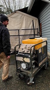 HATZ single cylinder diesel pressure washer used to clean turbine engines on military helicopters. #hatz #diesel #engine | The Barn Brothers