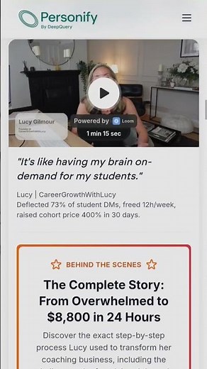 Personify AI | Build Your AI Coaching Clone & Scale Your Expertise 24/7 🚀