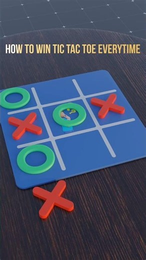 how to win tic-tac-toe every time #mindgames #tictactoe #tictactoechallenge #tictactoegame