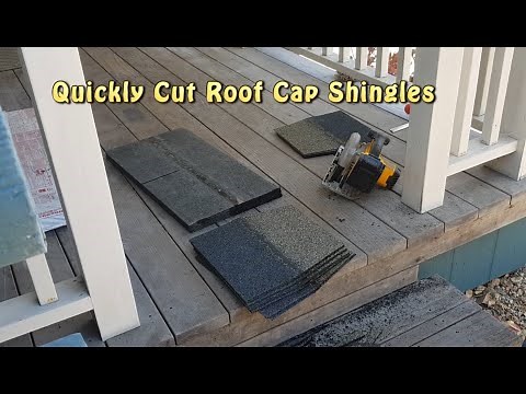 Cutting Roof Cap Shingles