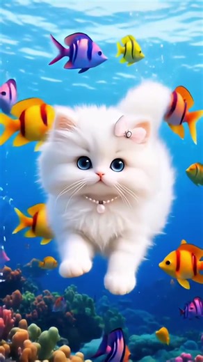 My cute cat swim in a pool🥰🥰#BeautifulCat #FunnyCat #CatLovers #CatHumor #CuteCats #FelineFun #CatMemes #PurrfectlyFunny #CatsOfFacebook #MeowMoments | Funny Pocket