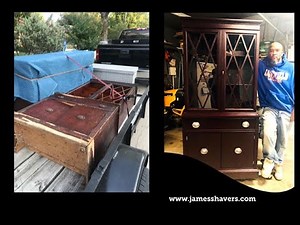 Antique China Cabinet Recovery and Restoration - A MUST SEE!!!!!