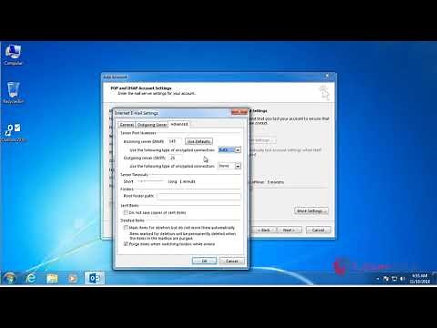 How to configure Microsoft Outlook 2016 to access your Zimbra Mailbox using IMAP