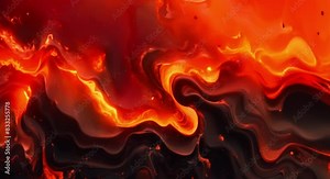 Molten lava background with fiery patterns representing Earths volcanic essence. Concept Volcano Photography, Fiery Landscapes, Earth's Essence, Nature's Wrath, Lava Patterns