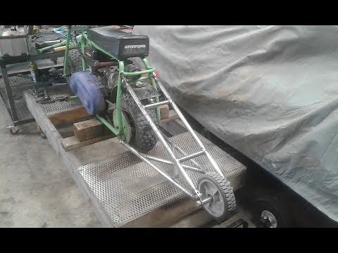 Drag Racing Mini Bike Wheelie Bar Build