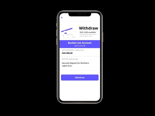 FinTech/Investments - Withdraw Cash