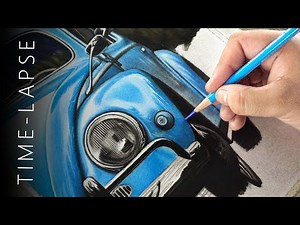 Satisfying CAR Drawing Time lapse!