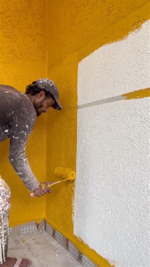 ￼ Wall painting #housepainting #wallputtykaisekare #painterlife #wallpainting