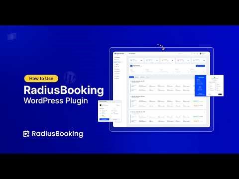 How to Use RadiusBooking WordPress Booking Plugin