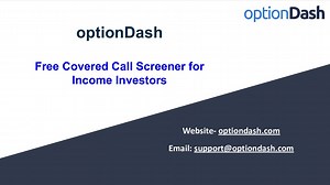 optionDash- Free Covered Call Screener for Income Investors