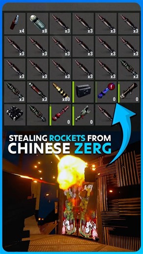 Stealing ROCKETS from CHINESE CLAN 😈 #rust #rustsolo #goingdeeprust #rustzerg #rustrockets