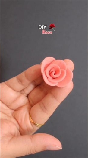 How to make rose with clay #shorts #clayrose #howtomakeclayrose#dikshacraftlibrary