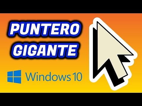 ✅ Cómo CAMBIAR el TAMAÑO del PUNTERO del RATÓN en Windows 10 | Hacer cursor GIGANTE | Agrandar mouse
