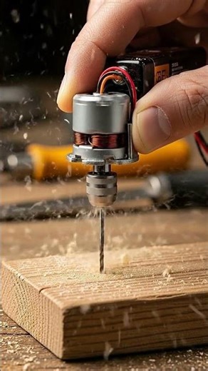 I Powered a REAL Drill Using the World’s Smallest Motor 😱🔥