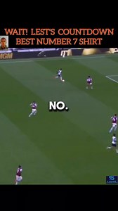 TOP 10 FOOTBALL PLAYERS WITH NUMBER 7 JERSEY SHIRT #football #sports #goals #worldcup #FIFA #messi #ronaldo_fans #EPL | Sheriff Olusola Saheed