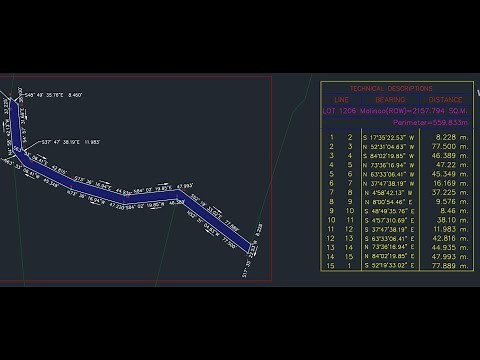 HOW TO MAKE A TECHNICAL DESCRIPTION ON LOT TITLE'S PROPERTY LINES?