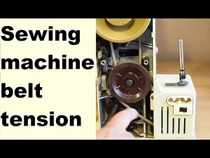 Sewing Machine Belt Tension Adjustment - Bernina Record 730