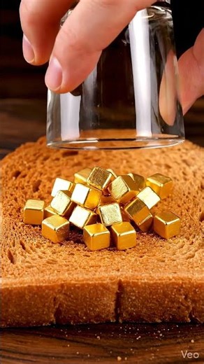 Gold blocks spreading on bread ASMR VIDEO.. SUBSCRIBE PLEASE 🙏🏻