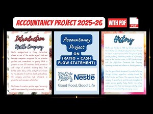 Accountancy Project Class 12th 2025-26 | Specific Project On Nestle (Ratio + Cash Flow Statement)
