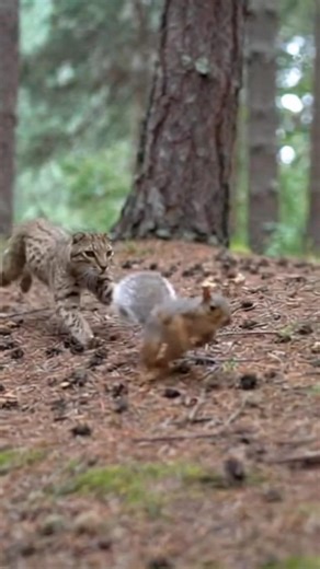 Can This Squirrel Escape a Cat at the Last Second? 🐿️🐱😱