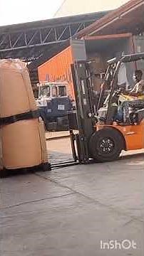 offloading raw material to our Warehouse